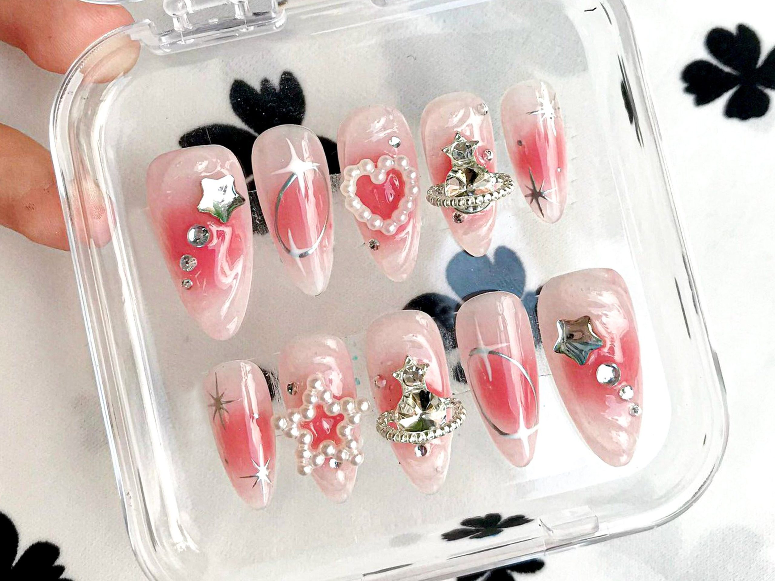 Pink Blush Press On Nails