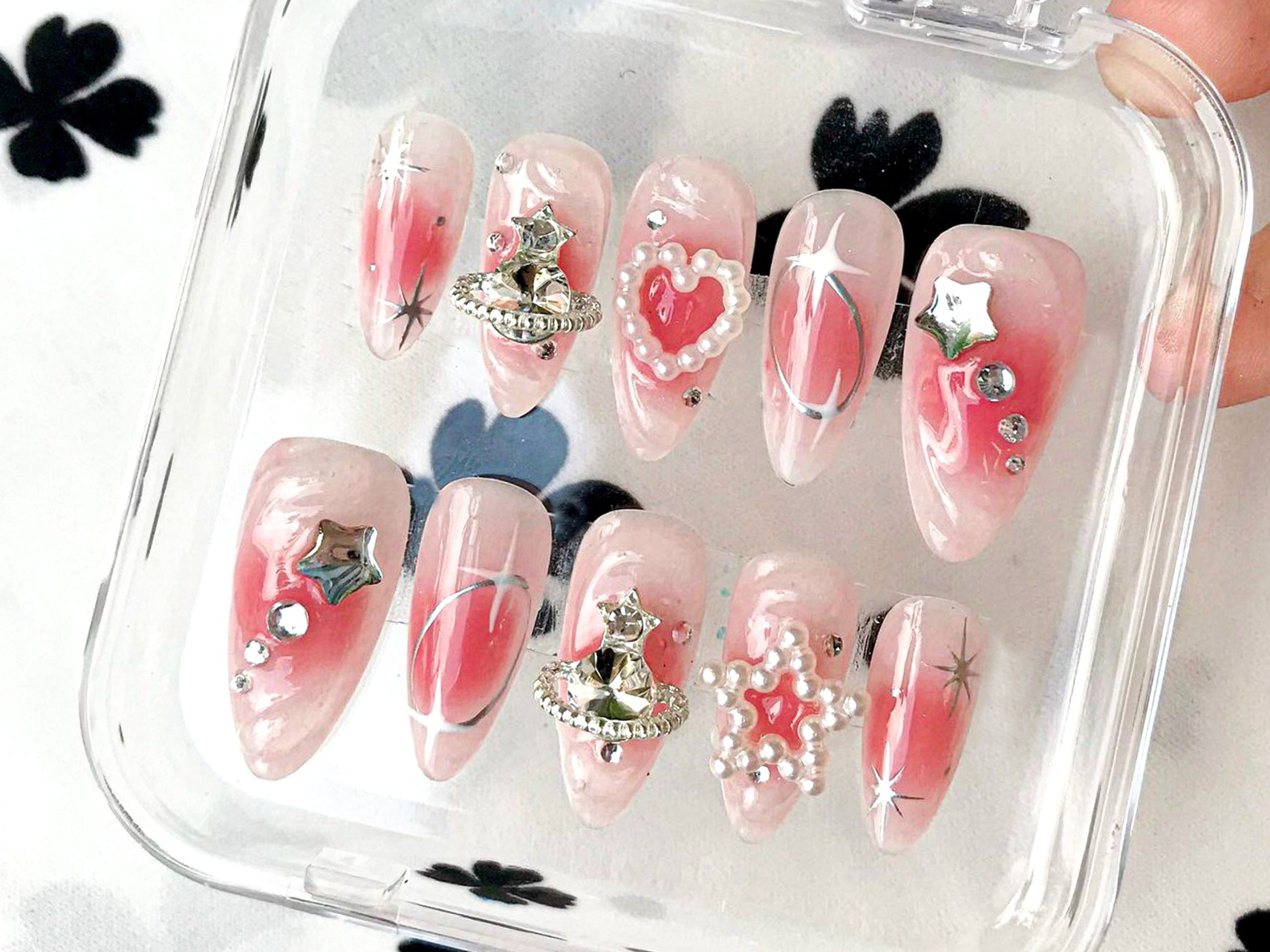 Pink Blush Press On Nails