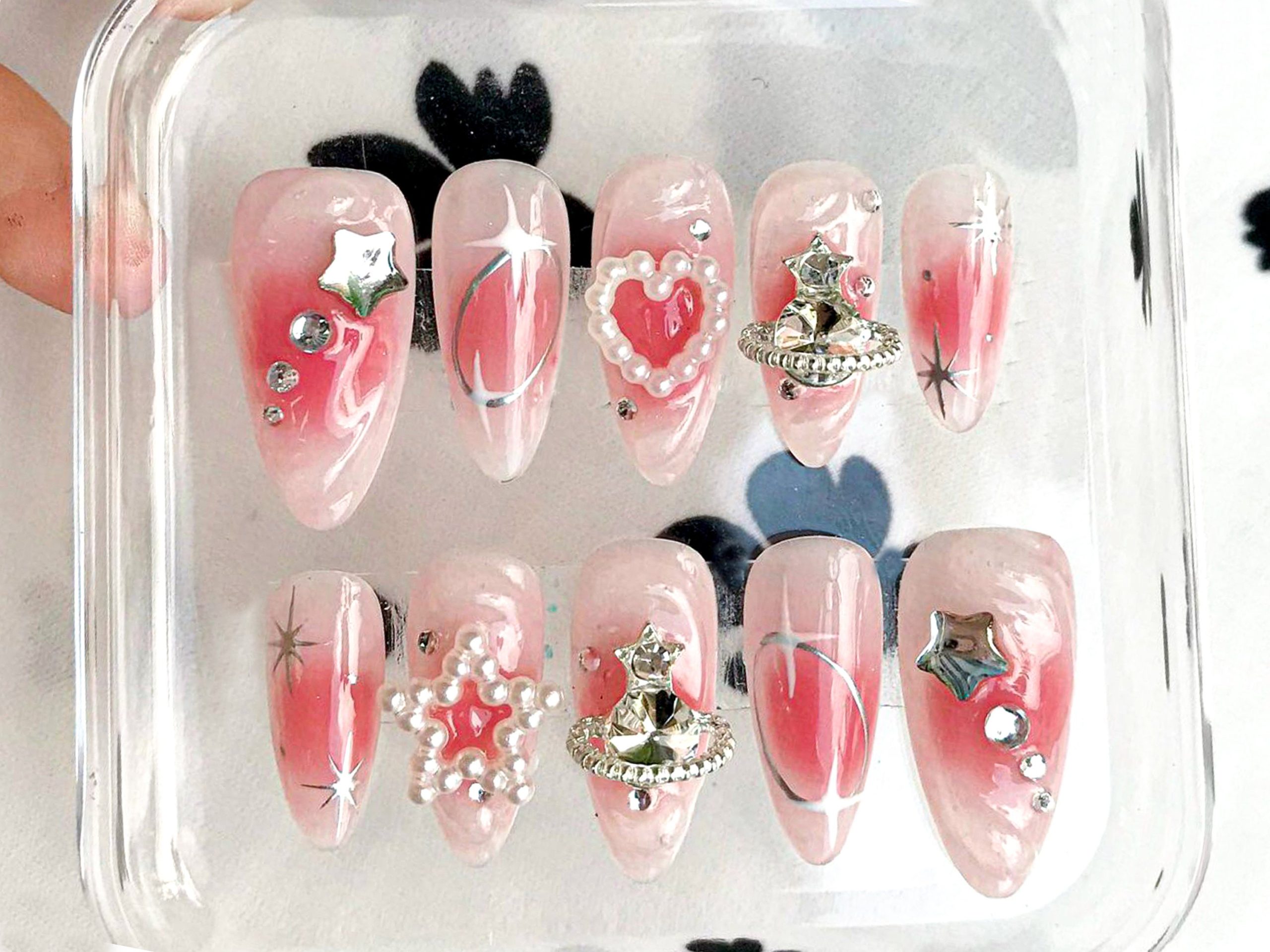 Pink Blush Press On Nails